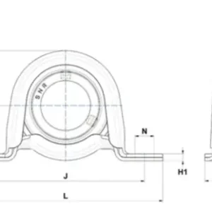 Zespół z oprawą stalową USPP207 SNR Wysoka jakość